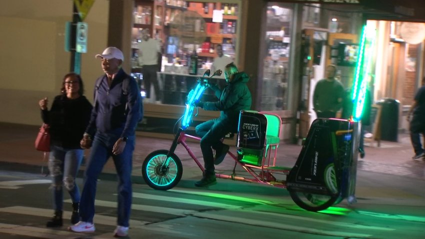 Some businesses and residents in the Gaslamp District of San Diego are fed up with music playing from the pedicabs. (NBC 7 San Diego)