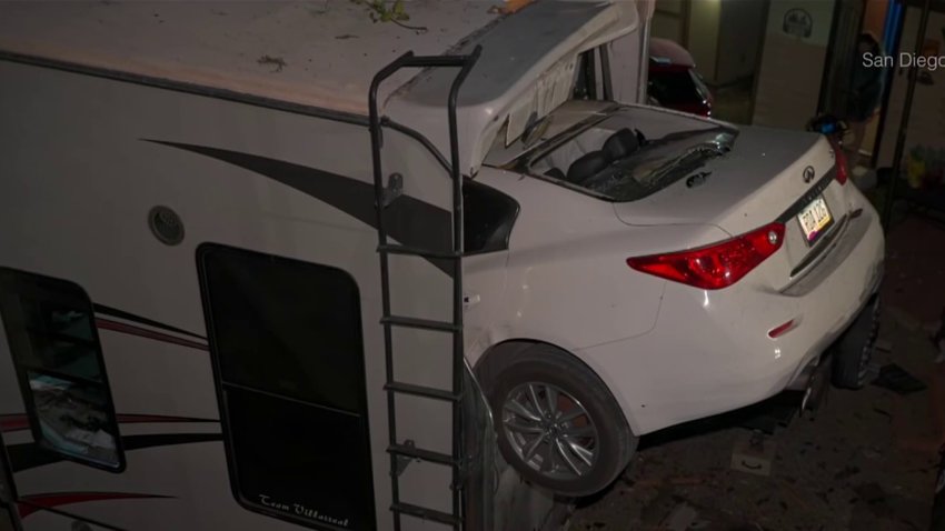 Flying car slams into RV in La Mesa
